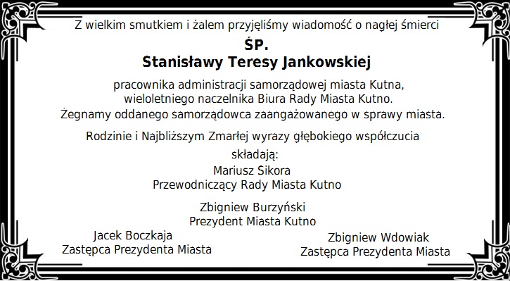 Kondolencje - Zdjęcie główne