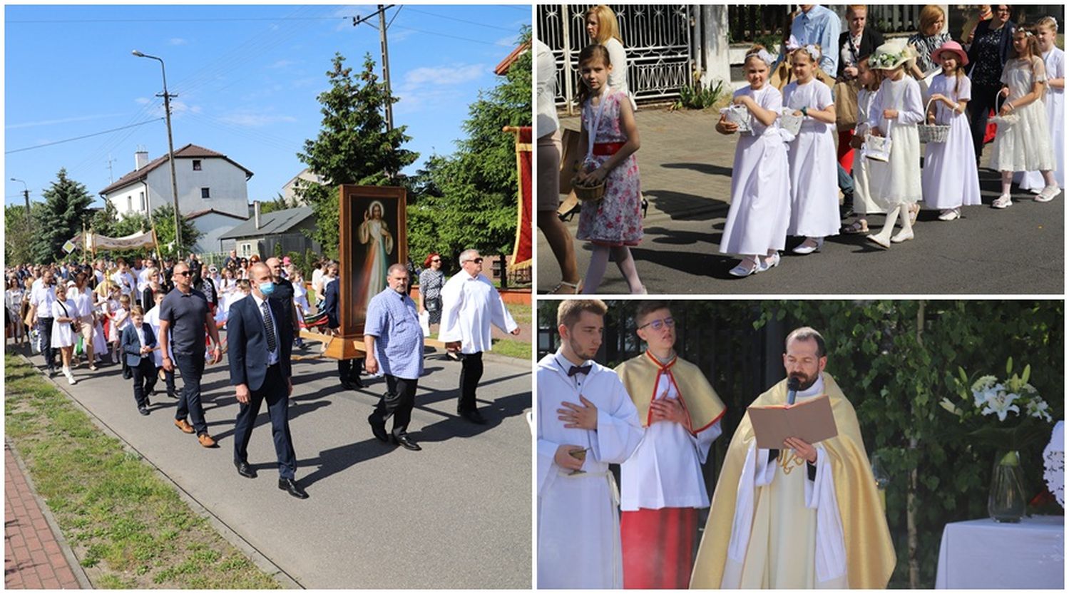 Boże Ciało w Kutnie. Ulicami Dybowa przeszli wierni [ZDJĘCIA] - Zdjęcie główne