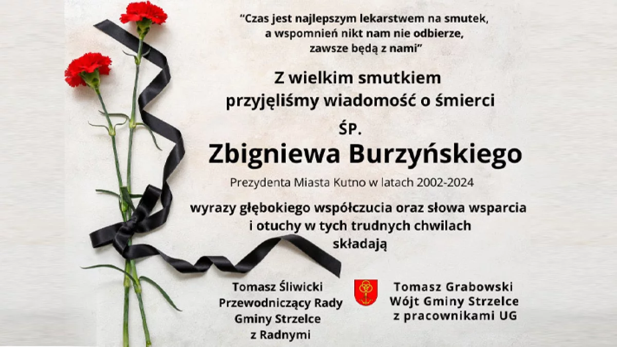 Kondolencje Gmina Strzelce - Zdjęcie główne