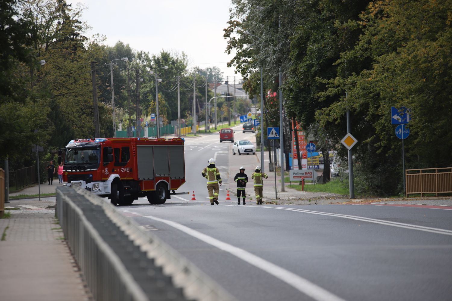 Wstępne badanie wykazało, że sprawca wypadku na wiadukcie na Łęczyckiej w Kutnie był nietrzeźwy