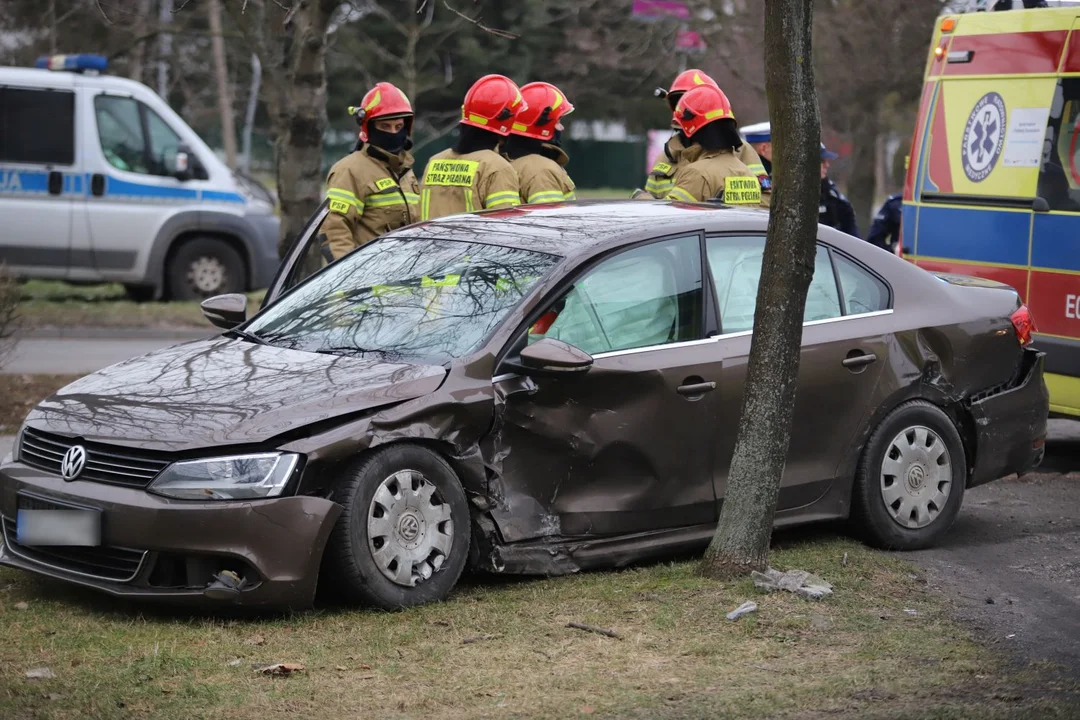 Wypadek na skrzyżowaniu Łokietka i Chrobrego w Kutnie