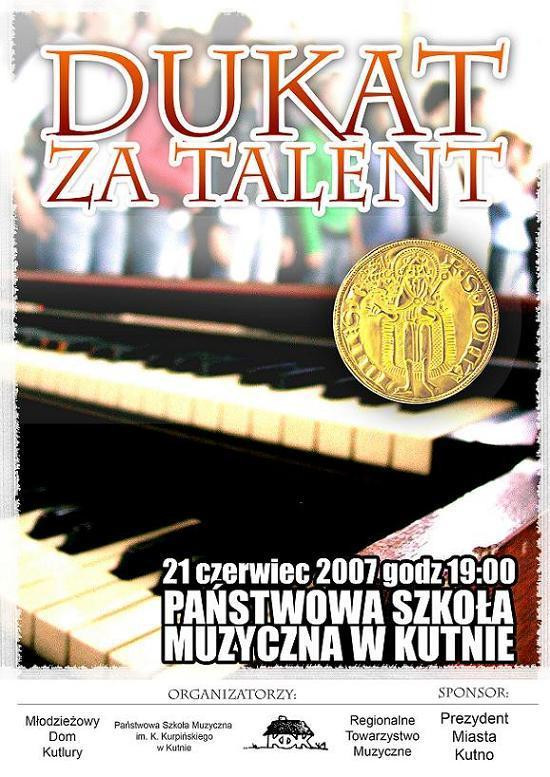 Dukat za Talent - Zdjęcie główne