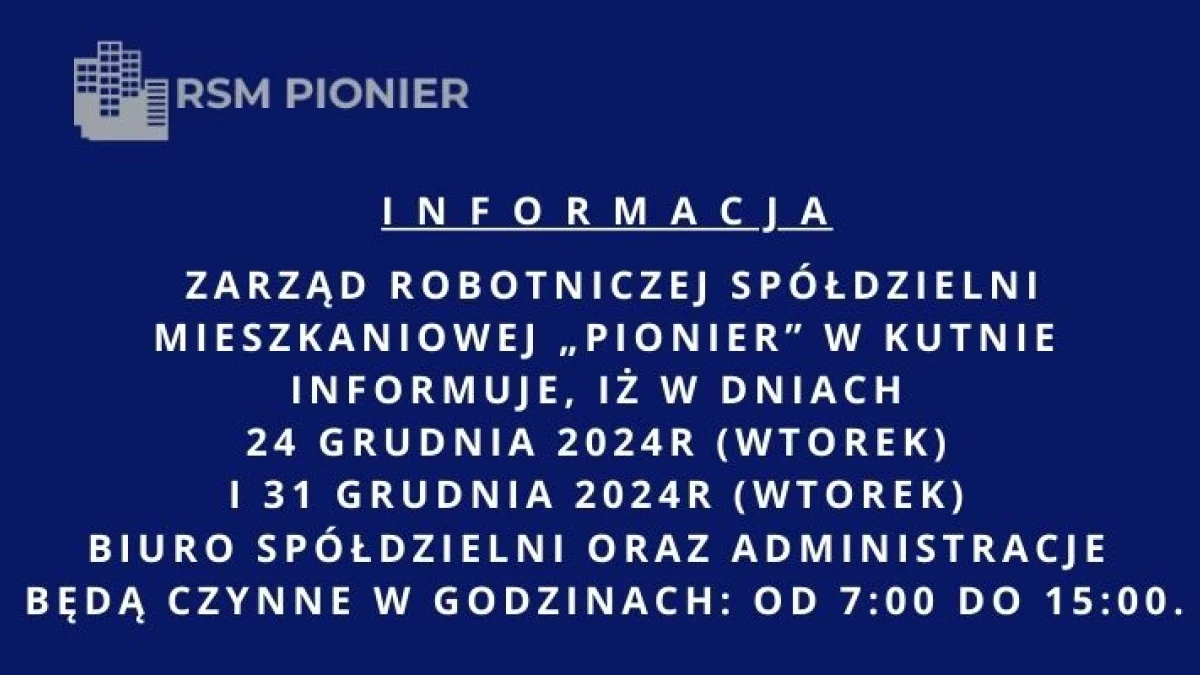 Informacja - Zdjęcie główne