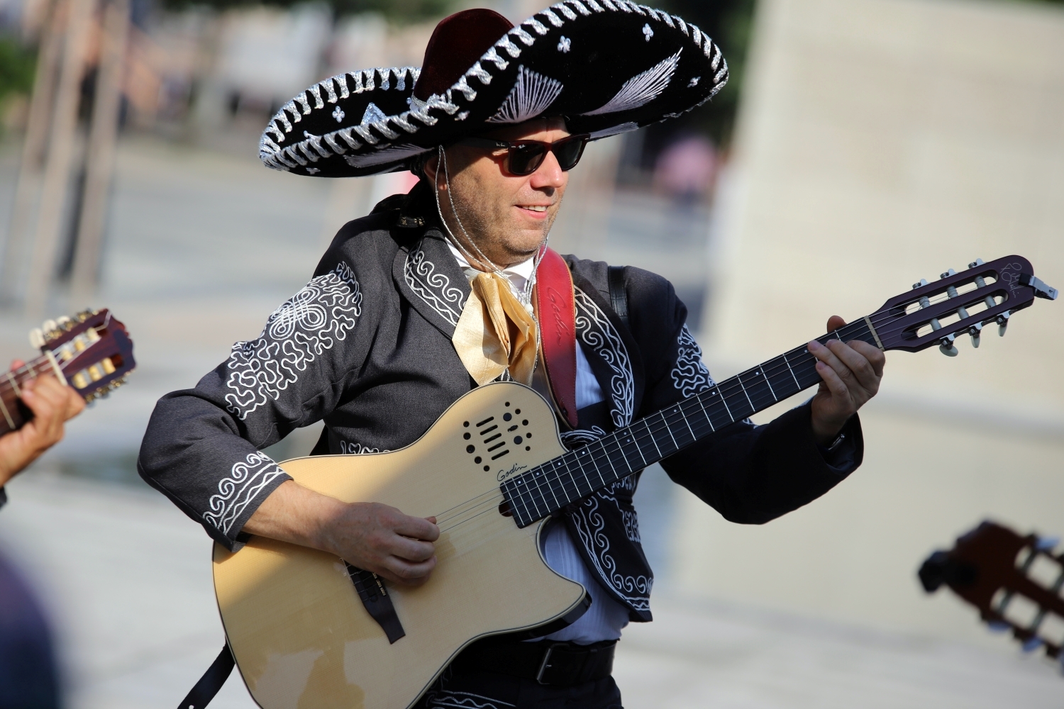 Na placu Wolności zagrało Trio Mariachi