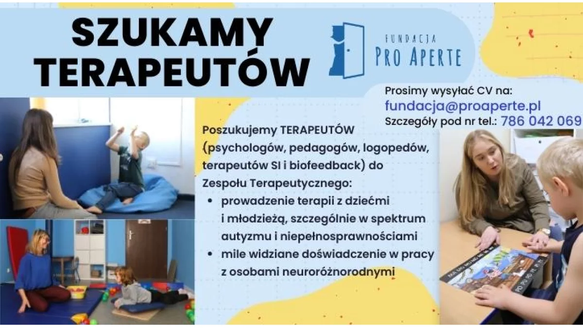 Praca dla terapeutów - Zdjęcie główne