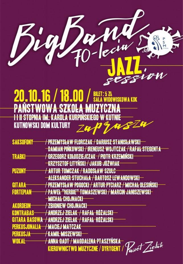 Big Band Jazz session na 70-lecie PSM - Zdjęcie główne