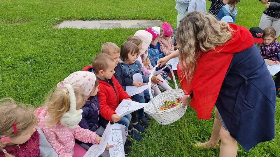 Katarzyna Erdman wcieliła się w role Czerwonego Kapturka