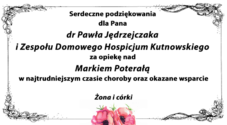 Podziękowania - Zdjęcie główne