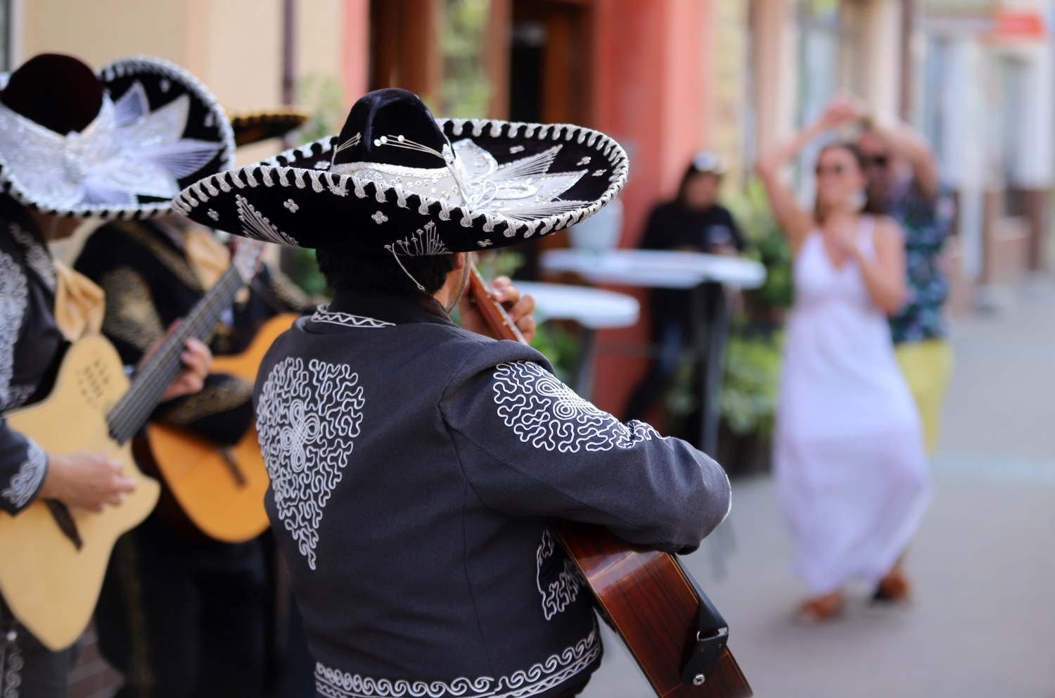Na placu Wolności zagrało Trio Mariachi