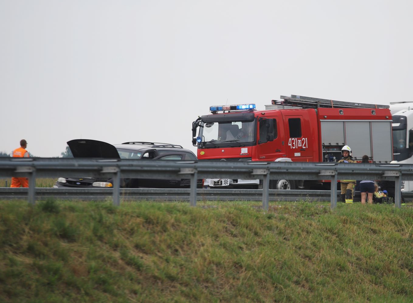 Na autostradzie A1 pod Kutnem doszło do kolejnego wypadku