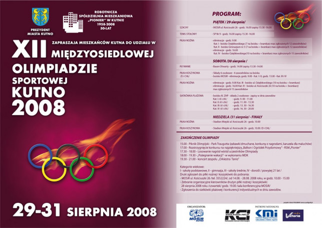 XII Olimpiada Międzyosiedlowa już za dwa tygodnie! - Zdjęcie główne