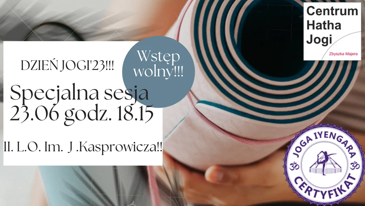 Razem na matach - Świętujemy Miedzynarodowy Dzień Jogi - Zdjęcie główne