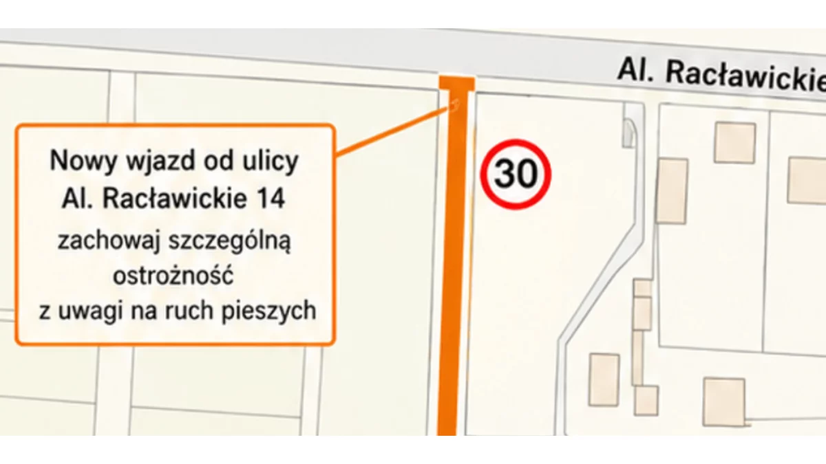 Zmiana wjazdu do przedszkola i żłobka w Żychlinie. Rodzice muszą uważać na znaki