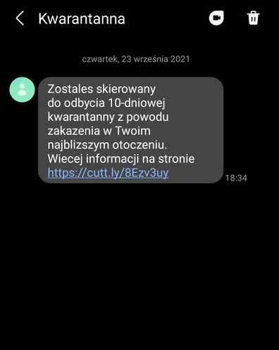 Kutnianie otrzymują SMS-y o rzekomym skierowaniu na kwarantannę