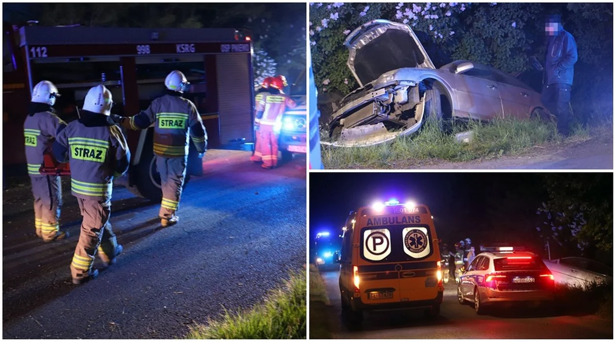 Groźny wypadek w powiecie kutnowskim. Co najmniej jedna osoba w szpitalu [ZDJĘCIA] - Zdjęcie główne