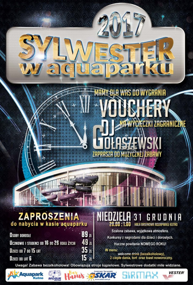 Sylwester w Aquaparku - Zdjęcie główne