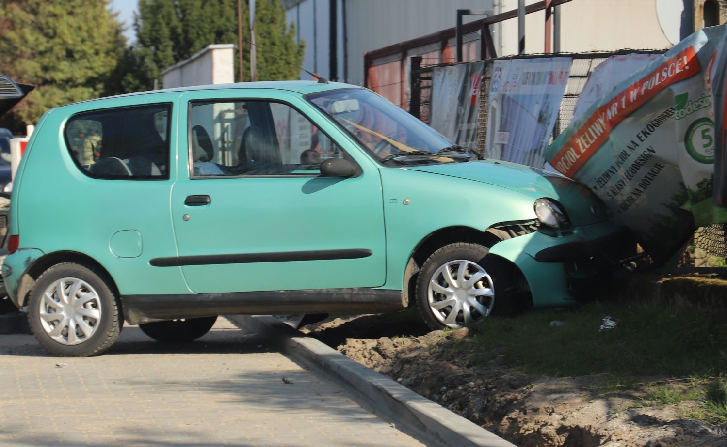 Sprawca wypadku w Kutnie trafił do szpitala