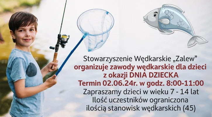 Zapraszamy na zawody wędkarskie! - Zdjęcie główne