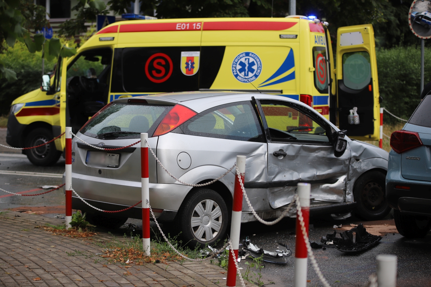 Na skrzyżowaniu Kasztnowej i Północnej często dochodzi do groźnych kolizji