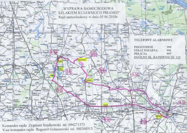 Turystyczny rajd samochodowy &quot;Szlakiem Kujawskich Piramid&quot; - Zdjęcie główne