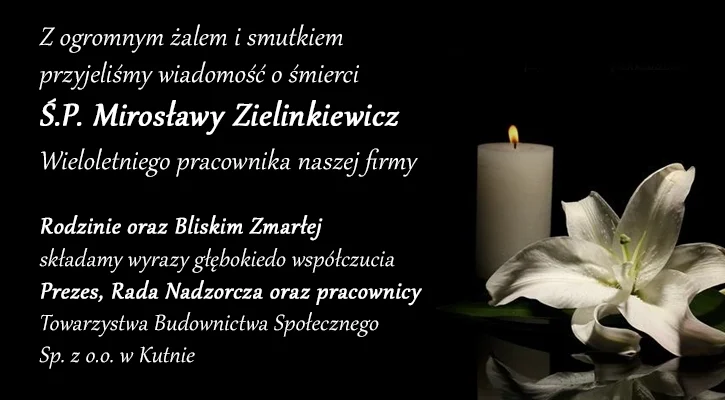 Kondolencje - Zdjęcie główne