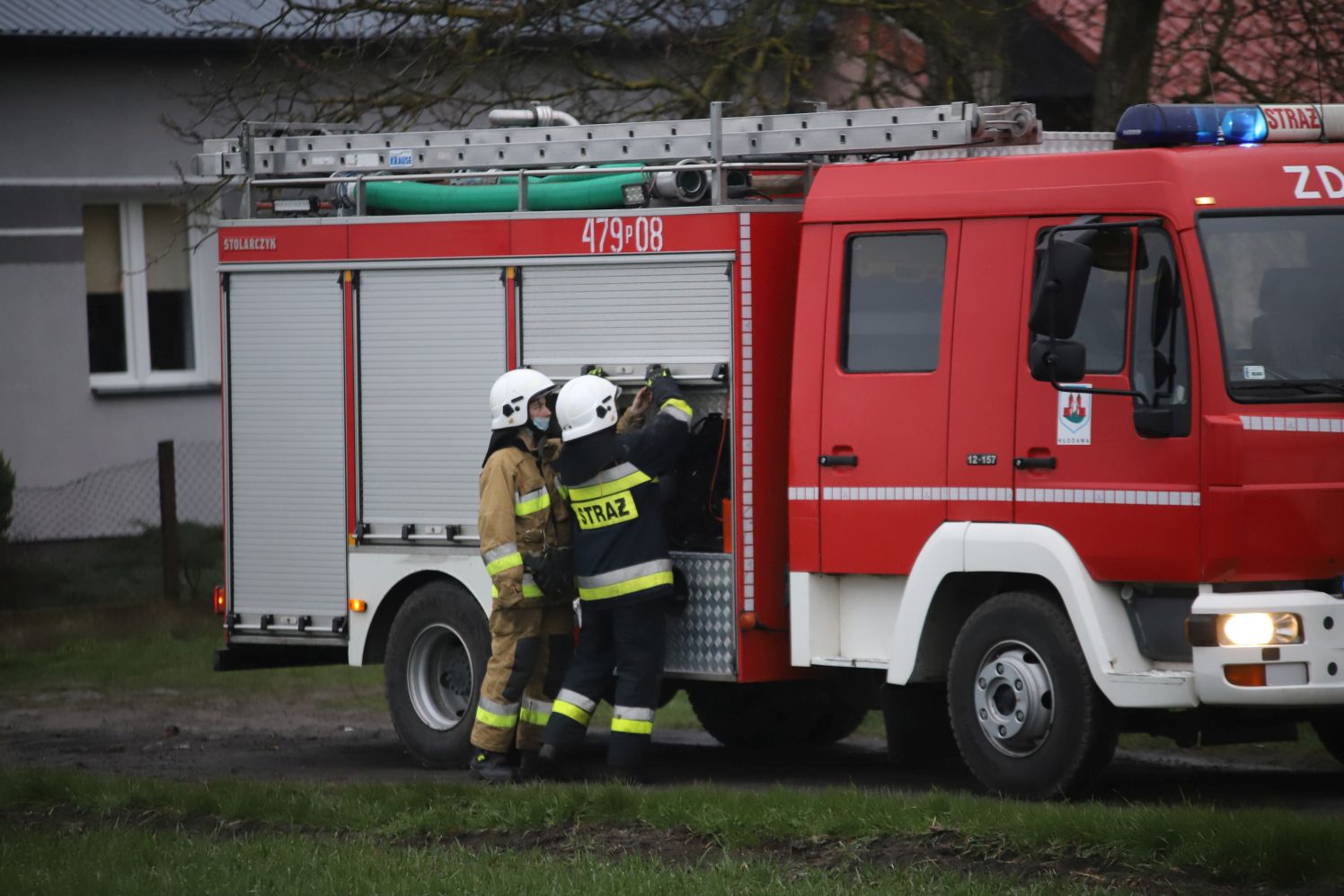 Strażacy z Kutna pomagali gasić pożar w sąsiednim powiecie