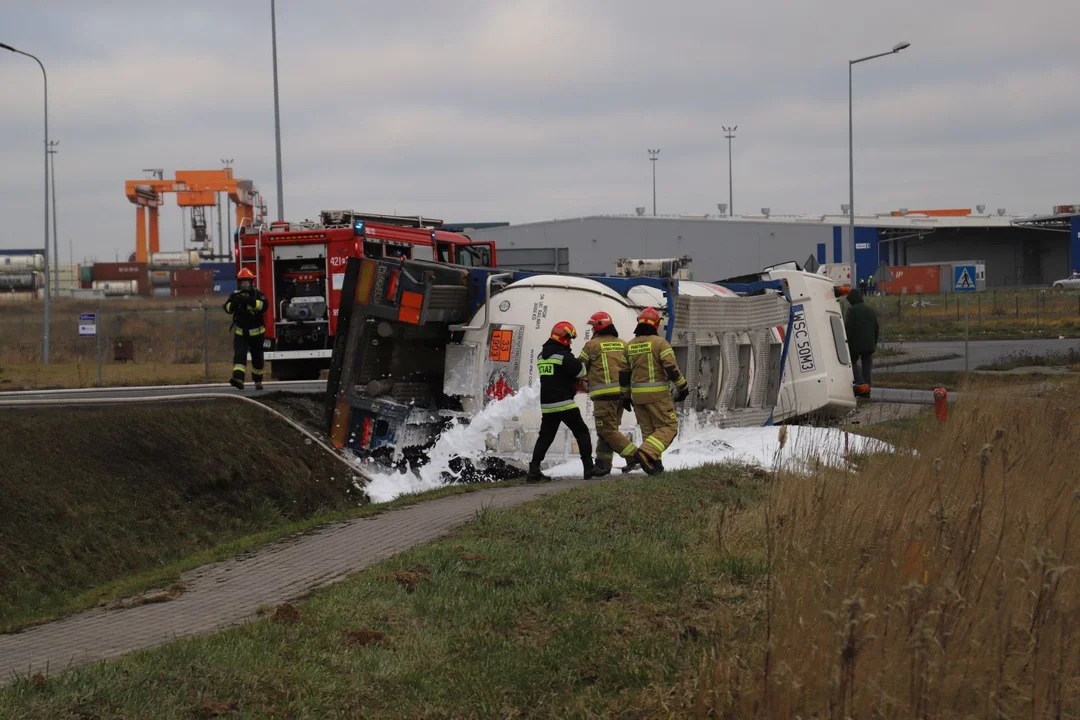 Wypadek na ul. Intermodalnej w Kutnie