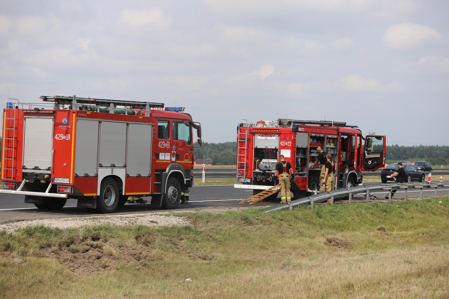 Do wypadku doszło na A1, na wysokości miejscowości Wieszczyce