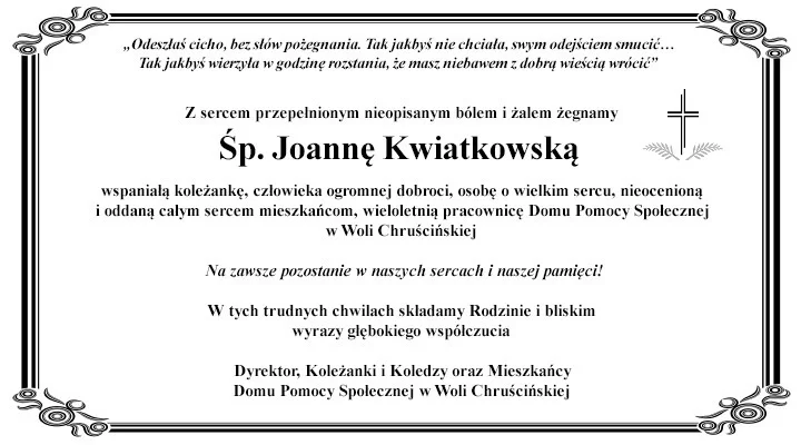 KONDOLENCJE - Zdjęcie główne