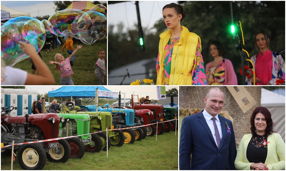 Tańce, śpiew i... pokaz mody. Gmina Bedlno dziękuje za plony [ZDJĘCIA]   - Zdjęcie główne