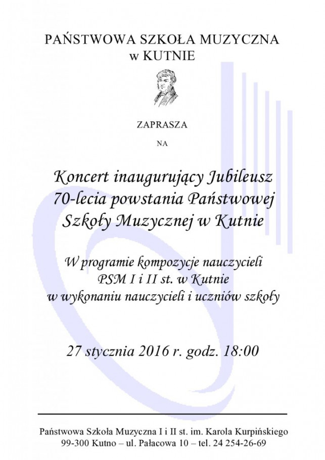 Jubileusz 70-lecia powstania PSM w Kutnie - Zdjęcie główne