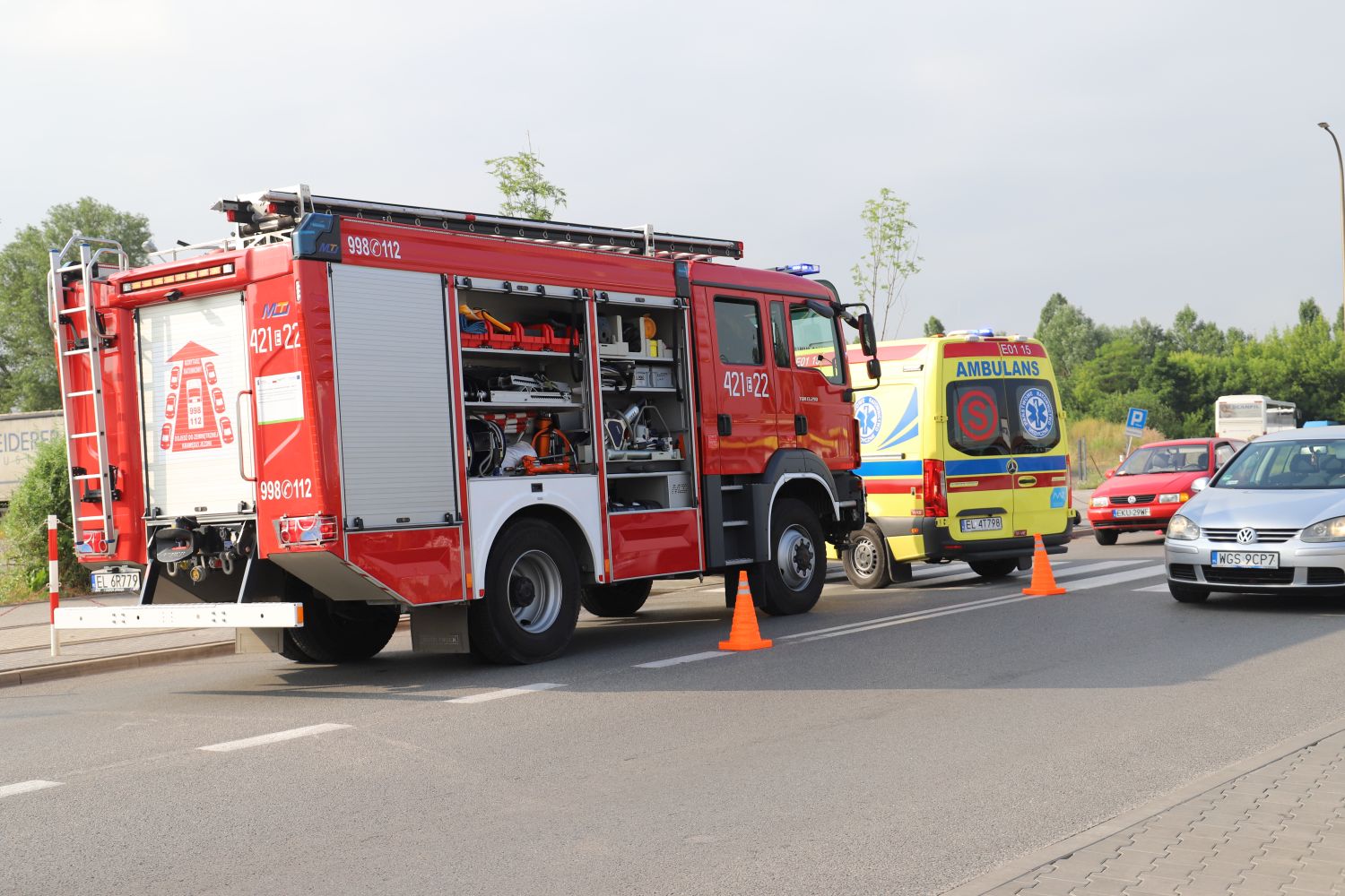 W Kutnie doszło do zderzenie skutera z osobówką. Jeden z kierowców był pijany