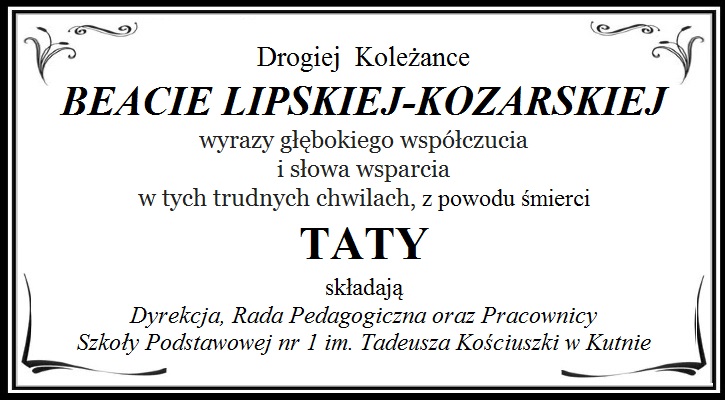 Kondolencje - Zdjęcie główne