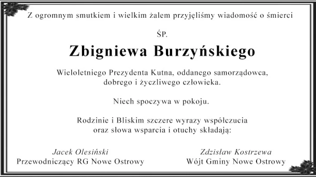 Kondolencje - Zdjęcie główne
