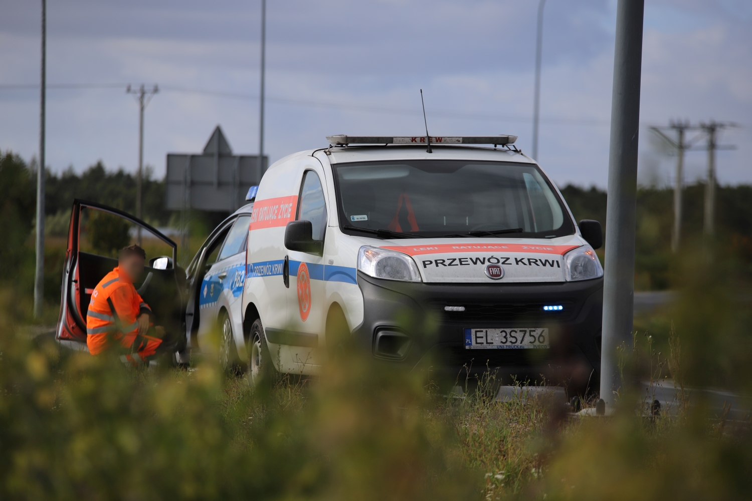 W Sójkach pod Kutnem doszło do wypadku z udziałem motocyklisty