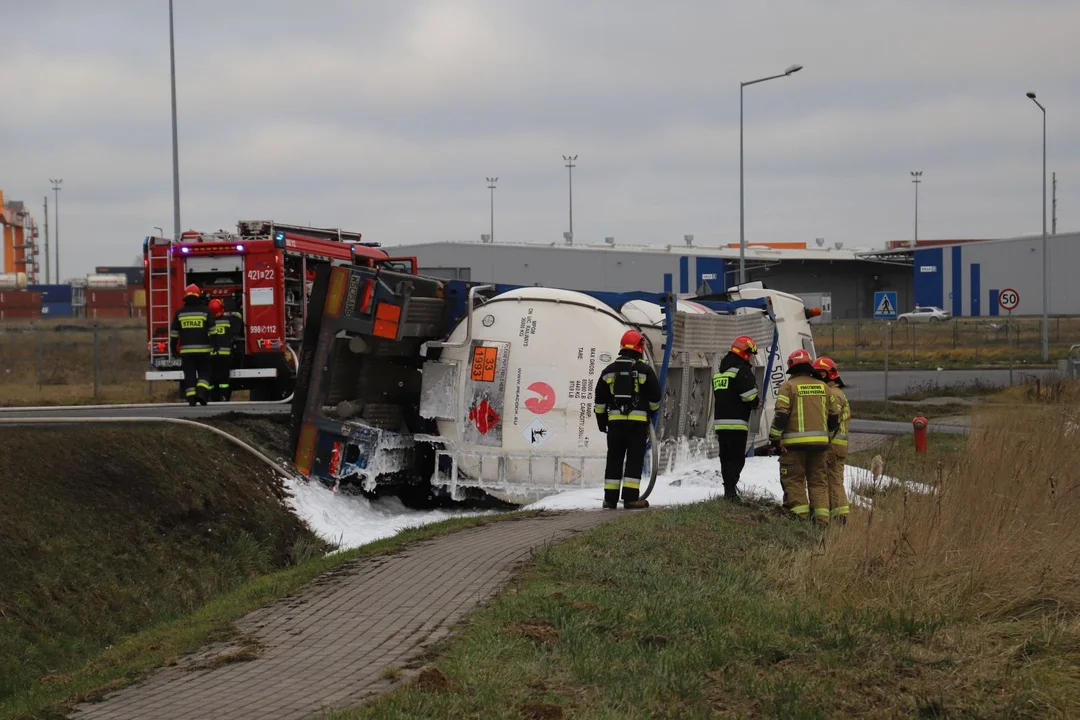 Wypadek na ul. Intermodalnej w Kutnie