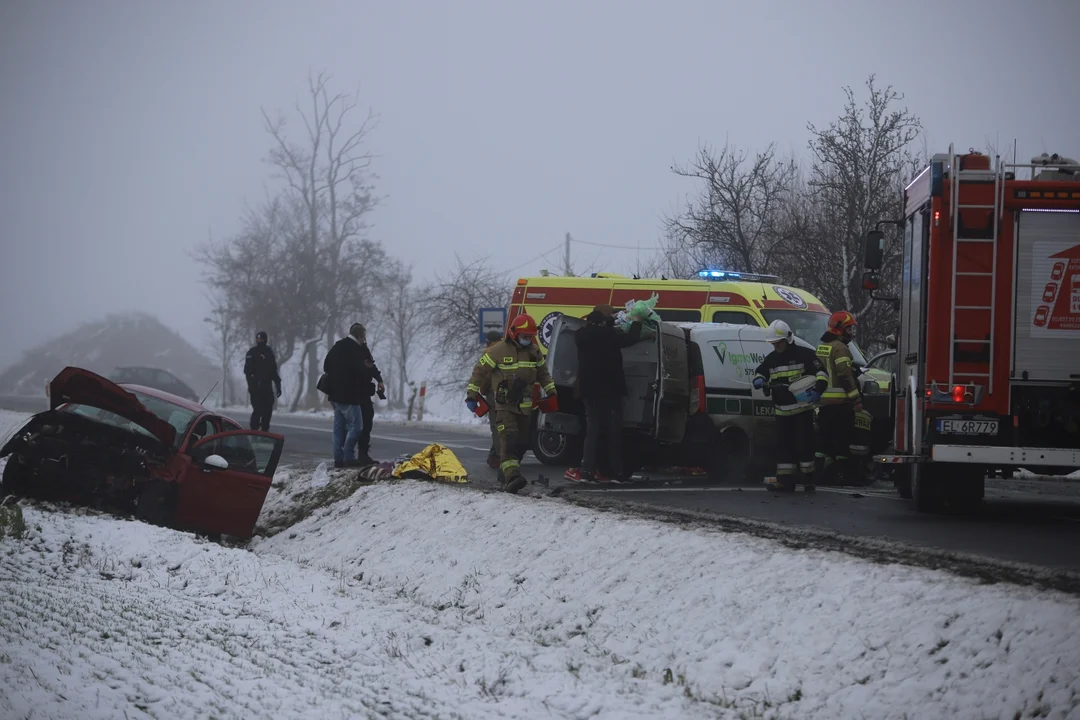 Wypadek na DW 702 między Kutnem a Łodzią