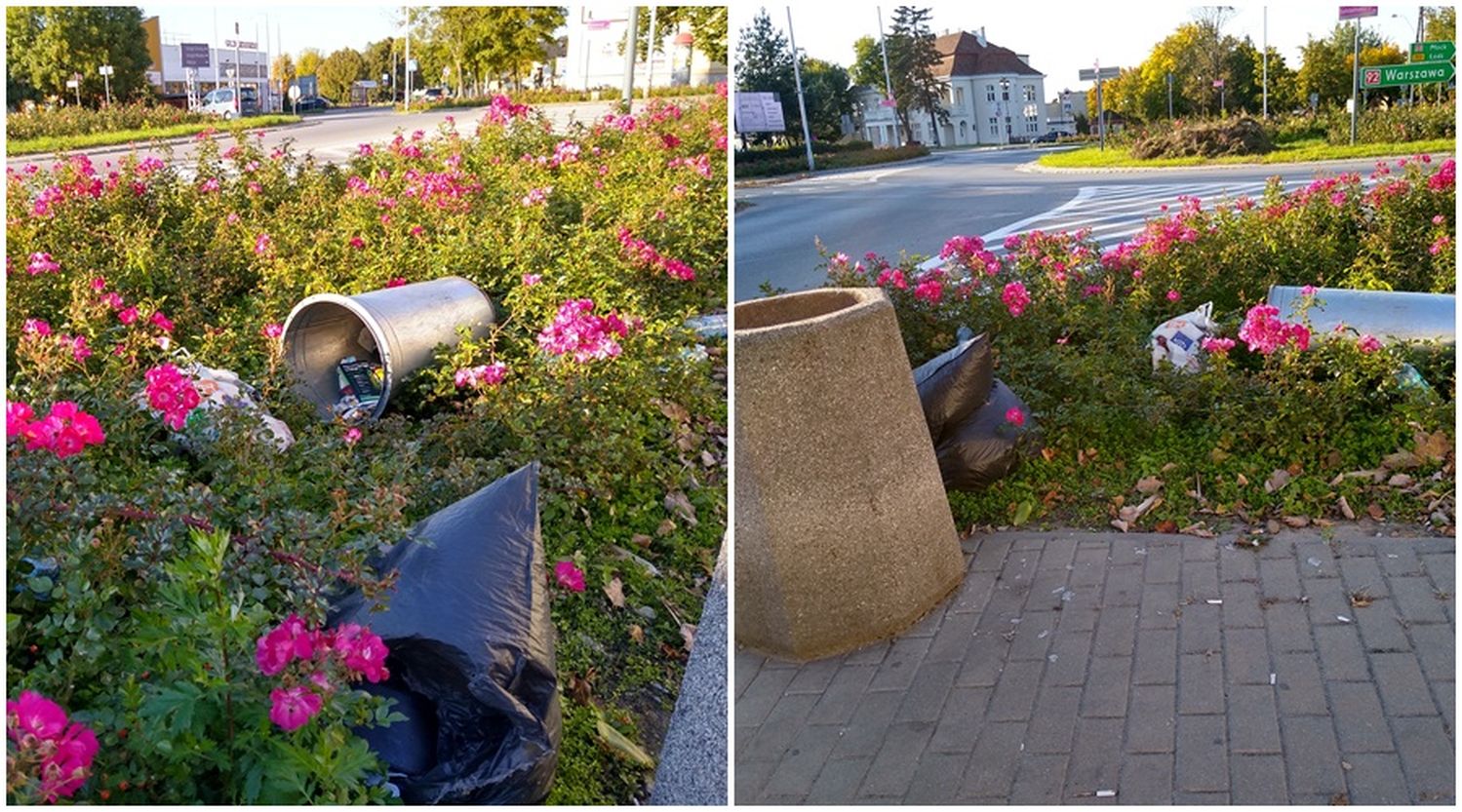 Śmietnik w różach, czyli tak wyglądało centrum Kutna w weekend [ZDJĘCIA] - Zdjęcie główne