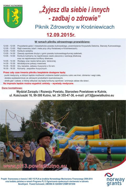 Piknik Zdrowotny w Krośniewicach - Zdjęcie główne
