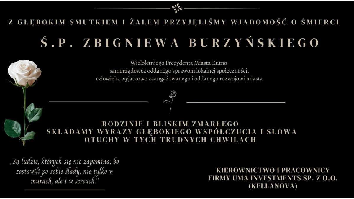 Kondolencje Uma Investments - Zdjęcie główne
