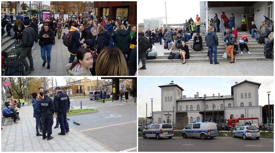 Wiadomo co było przyczyną ewakuacji pociągu w Kutnie. Pirotechnicy sprawdzają skład [ZDJĘCIA/WIDEO] - Zdjęcie główne