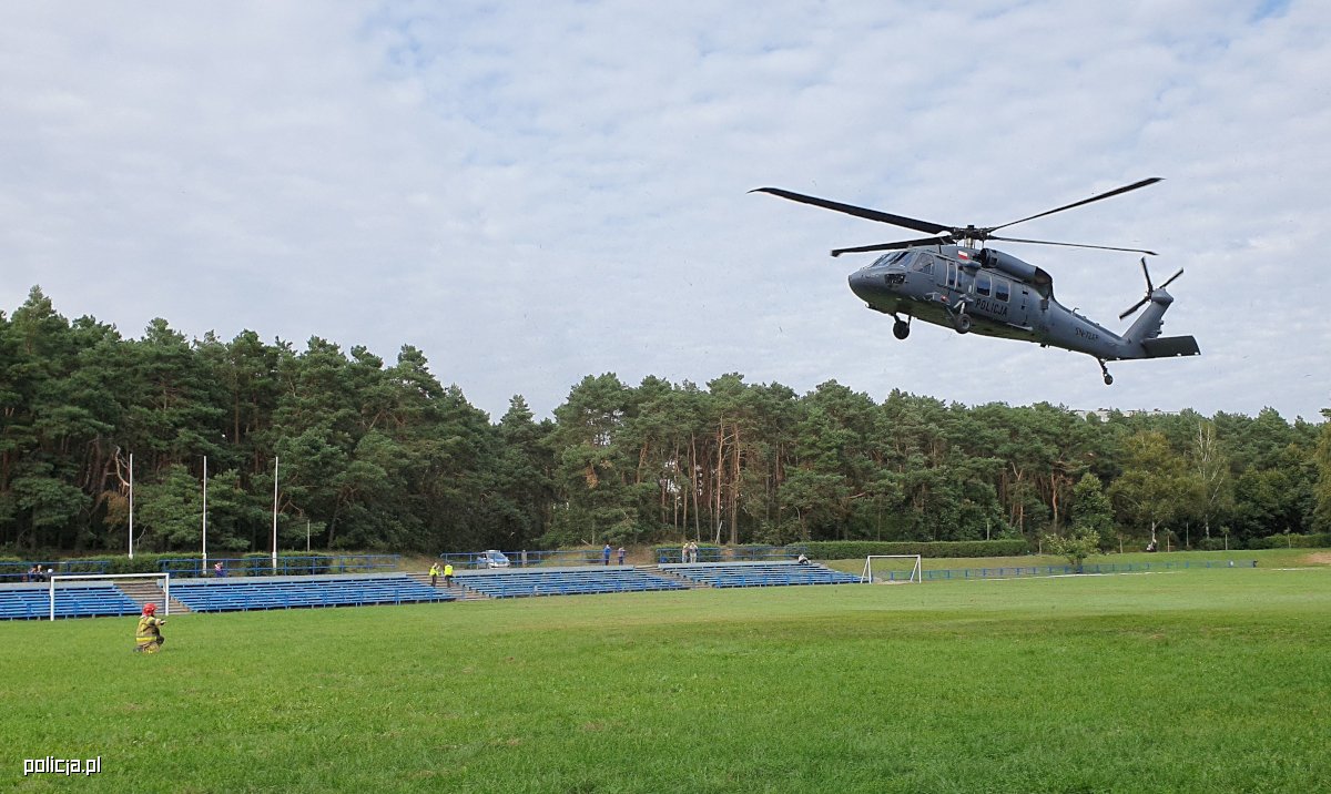 Policyjny Black Hawk transportował serce do przeszczepu