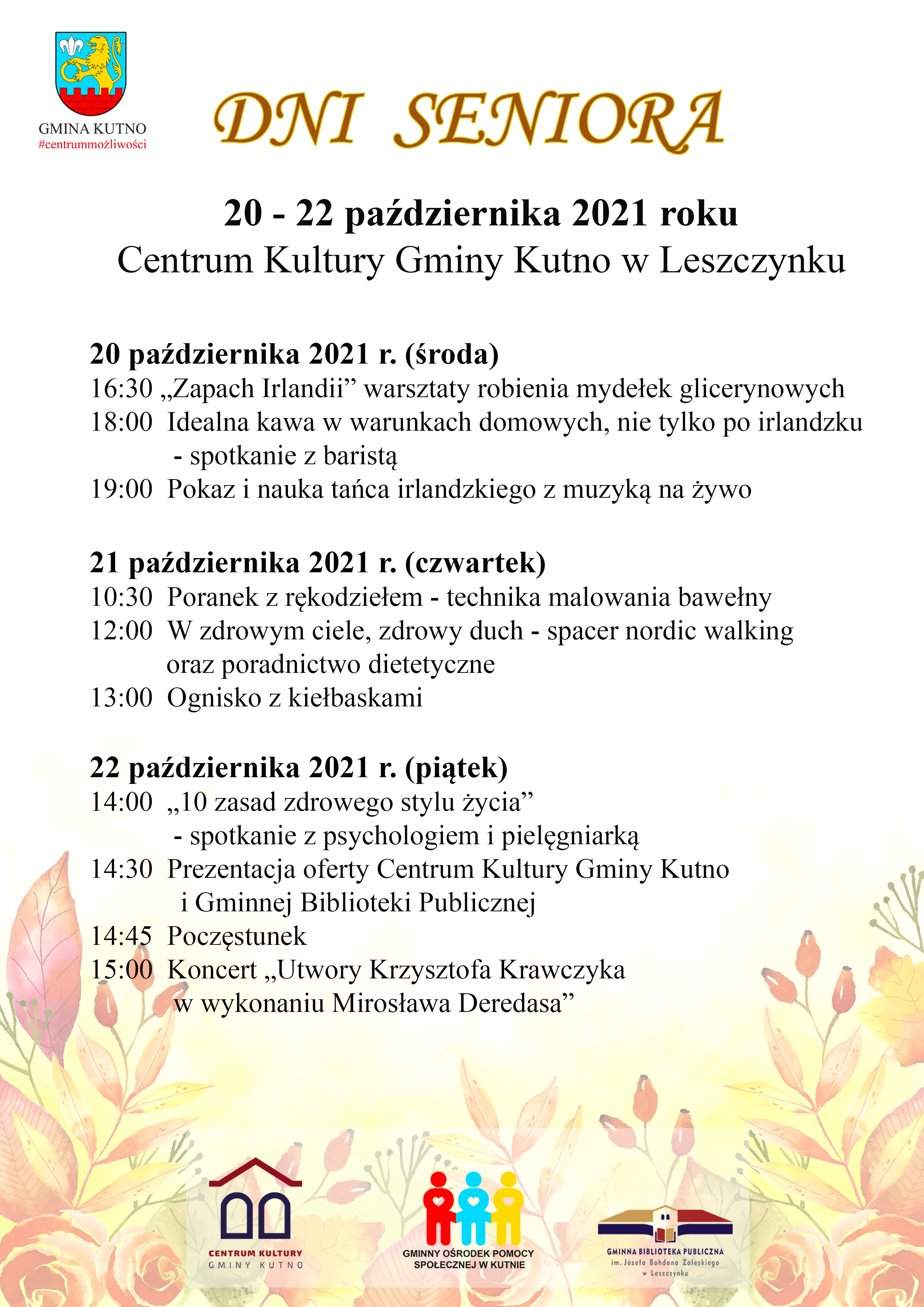 Dni Seniora w gminie Kutno 2021