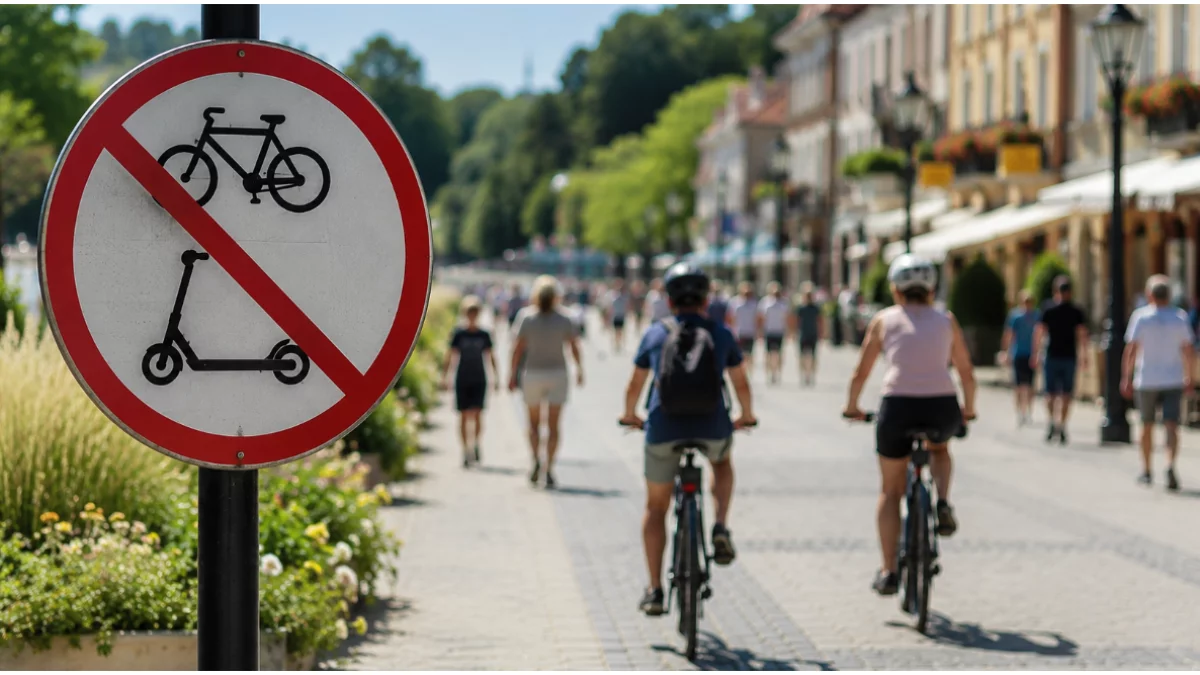 Zakaz jazdy na rowerze i hulajnodze? Tu mandaty sięgają 5 tys. zł