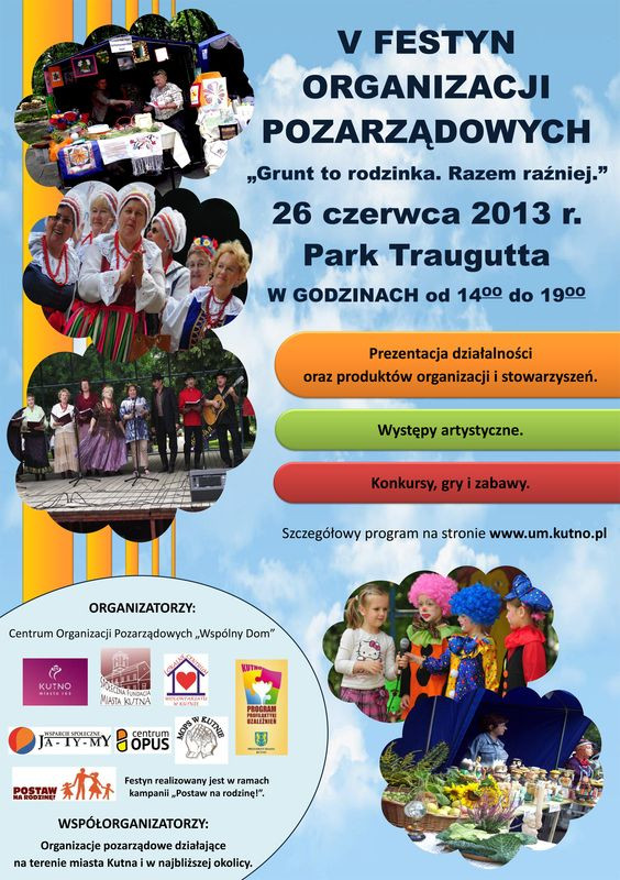 Dzisiaj V Festyn Organizacji Pozarządowych - Zdjęcie główne