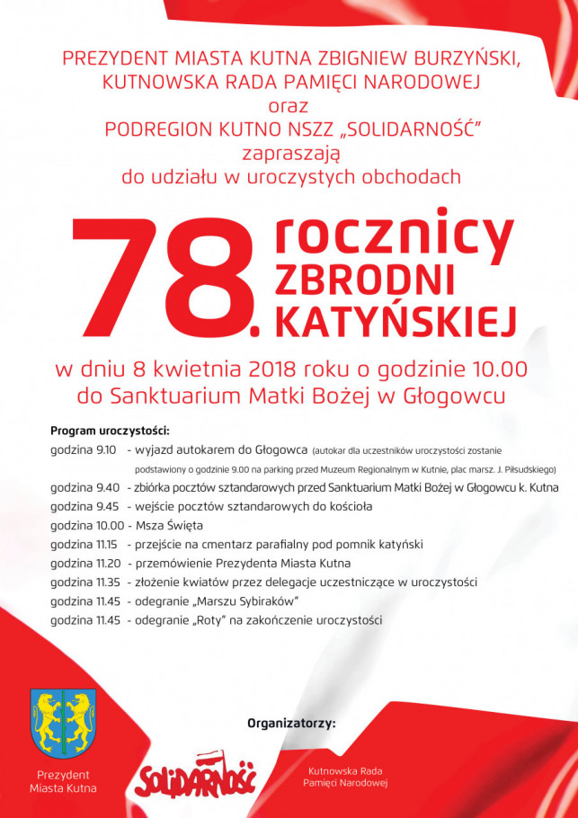 W niedzielę obchody 78. rocznicy Zbrodni Katyńskiej - Zdjęcie główne