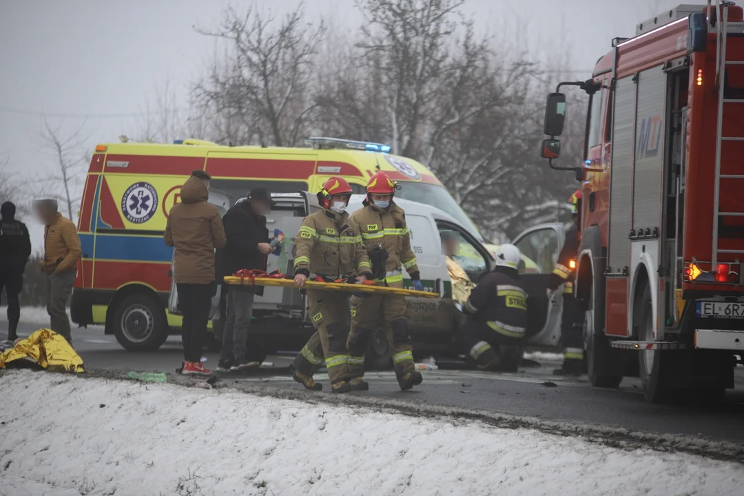 Wypadek na DW 702 między Kutnem a Łodzią