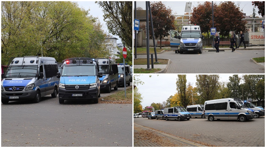 Duża mobilizacja policji. W Kutnie zgromadziły się liczne siły [ZDJĘCIA/WIDEO] - Zdjęcie główne