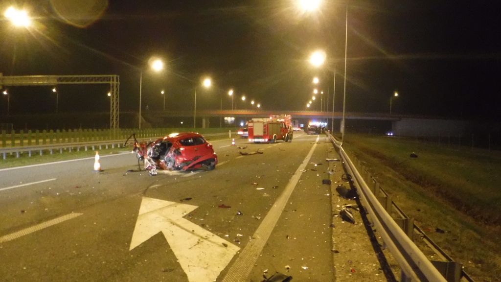 Do wypadku doszło na A1 niedaleko Kutna