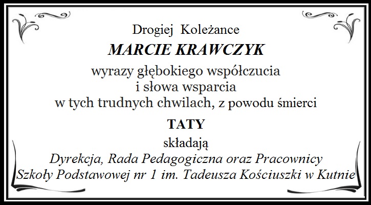 Kondolencje - Zdjęcie główne